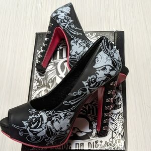 Metal Mulisha Open Toe Heels